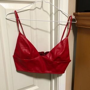 Sexy Red Crop/Bra